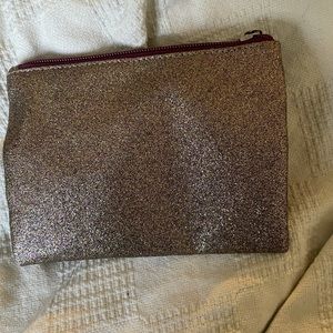 Bath and body works purple glittery pouch